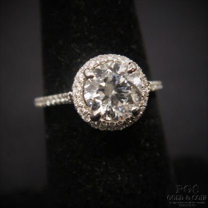 Picture of 1.31ct 14k White Gold I2 G Diamond Engagement Ring