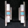 Picture of Navajo N.A. Sterling Silver & Turquoise Earrings, Pendant & Ring Set 