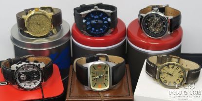 Picture of (6) Assorted Men's Watch Lot TOKYObay RELIC, D.FACTORY, HALOTECH w/ Boxes 