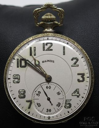 Picture of Antique Illinois Gold Filled Pocket Watch "The Autocrat" 