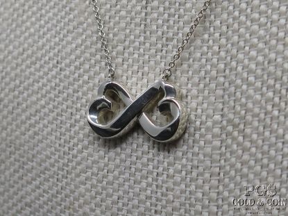 Picture of Tiffany & Co Paloma Picasso 18" Sterling Silver Infinity Heart Necklace