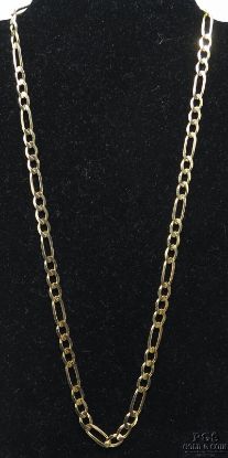Picture of 22" 14k Yellow Gold Men's Figaro Chain 