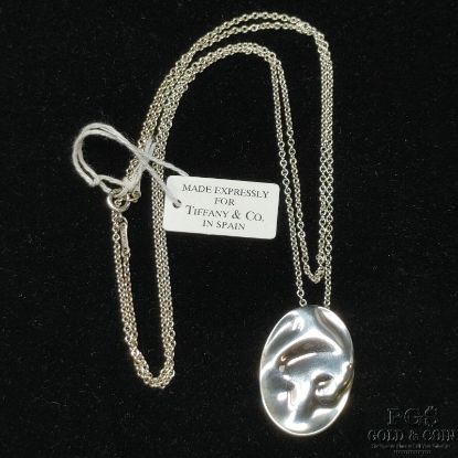 Picture of Tiffany & Co. E. Peretti .925 Silver Leo Zodiac Pendant w/ 28" Chain
