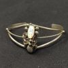 Picture of Jerry Cowboy Sterling Silver & Opal Adjustable Navajo Cuff