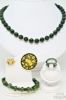 Picture of Beaded Jade Necklace, Bracelet, 2 Rings, Vintage Pins 