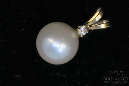 Picture of 14k Pearl & Diamond Pendant 