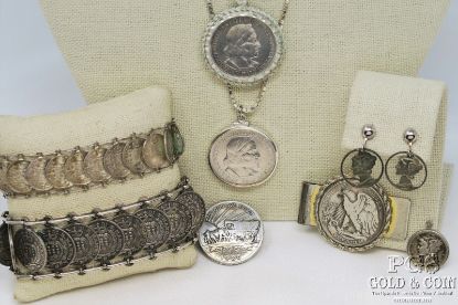 Picture of Assorted Silver Coin Jewelry US and Foreign (8pcs)