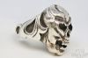 Picture of Sterling Silver Biker Skull Ring 