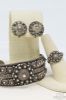 Picture of Moroccan Berber Silver Bracelet Tribal Cuff, Ring & Earrings Set