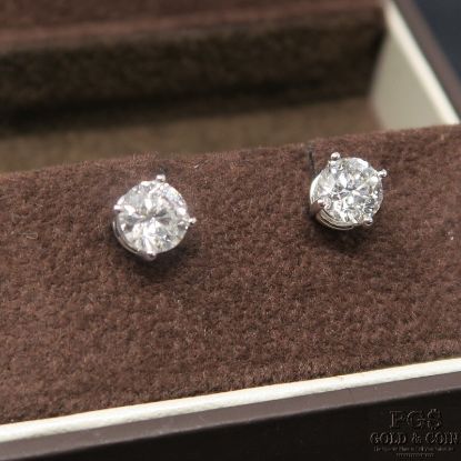 Picture of 14k 1.40cttw H-I/ I2 Round Brilliant Cut Diamond Stud Earrings  