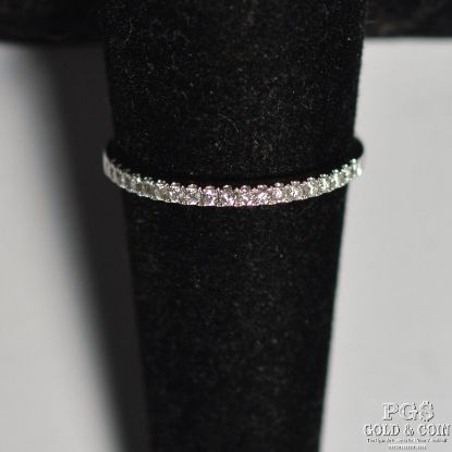 Picture of 14k White Gold .20ct SI/H-I Diamond Wedding Band