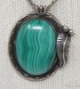 Picture of Native American Malachite Sterling Silver Necklace  