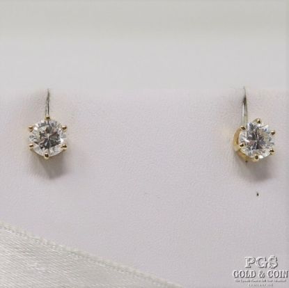 Picture of 14k .96cttw SI2/J Diamond Stud Earrings
