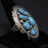 Picture of Tom Dewit Anglo Native American Sterling & Turquoise Ring