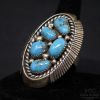 Picture of Tom Dewit Anglo Native American Sterling & Turquoise Ring