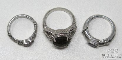 Picture of Judith Ripka Sterling Silver Rings (3pcs)