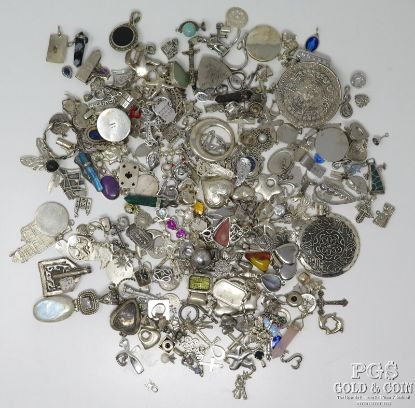 Picture of Assorted Sterling Silver Pendants & Charms - 32.82ozt