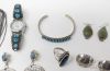 Picture of Vintage Sterling Silver Native American Earrings, Watch, Necklace & Bracelet