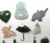 Picture of Assorted Carved Jade Pendants (10) &  Jade Buddha Pendant (1)