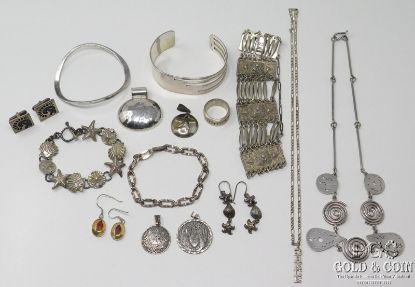 Picture of Assorted "Hecho en Mexico" Sterling Silver Jewelry (15pcs)