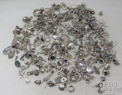 Picture of Assorted "PAIRS ONLY" Sterling Silver Earrings - 33.35ozt