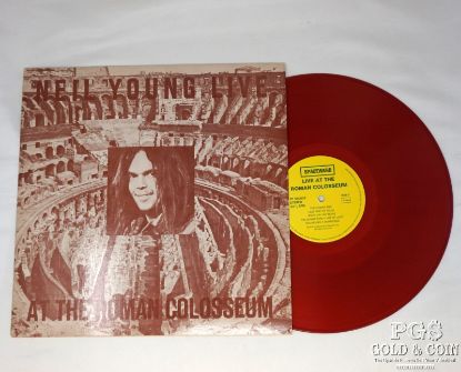 Picture of Neil Young "At the Roman Colosseum" Red Vinyl Record LP 