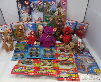 Picture of Vintage Hotwheels/ Toy Cars in Original Packaging + Beanie Baby Collection 