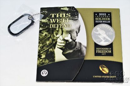 Picture of 2012 Infantry Soldier Silver $1 Proof Defenders of Freedom Set Unc/Sealed 
