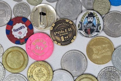 Picture of Vintage Casino Tokens/ Gaming Tokens - Whiskey Pete's, etc (61pcs)