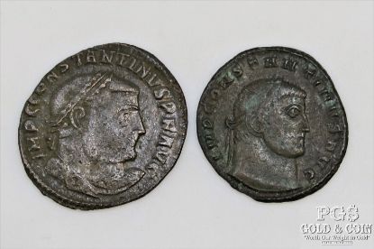 Picture of Ancient Rome Constantine I 307-337 AD, Constantinius II 306-337 AD Bronze 