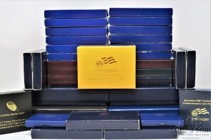Picture of Assorted Empty US Mint & Proof Set Boxes, Commemorative Boxes w/ COA's (34pcs)