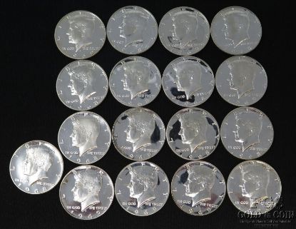 Picture of 1968-1970 Kennedy Proof Cameo/ Deep Cameo Half Dollars 50c (17pcs)