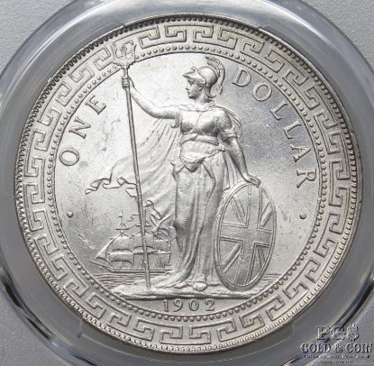 Picture of 1902-B Great Britain Trade Dollar Prid-13 $1 MS64 PCGS
