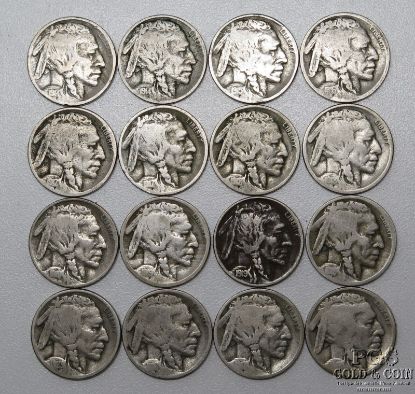 Picture of 1914-1923 Buffalo Nickels 5c Better Dates (16pcs)
