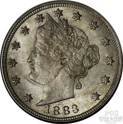 Picture of 1883 Liberty V Nickel 5c No Cents AU