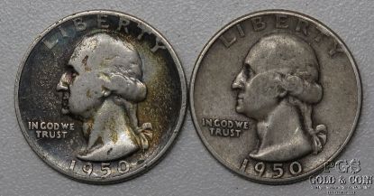 Picture of 1950-S/D Washington Quarters 25c (2pcs)