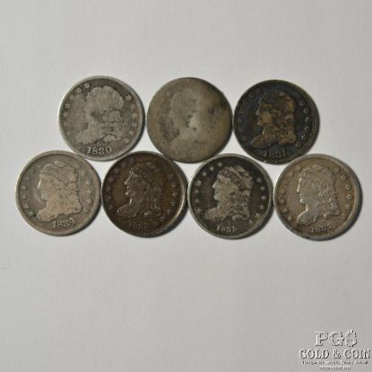 Picture of 1830-1837 Capped Bust Half Dimes 5c  (7pcs)