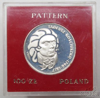Picture of 1974,1976,1980,1988 Poland 3 Proof Silver Patterns & 4 Silver Proofs (7pcs)