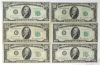 Picture of 1950, A,B,C,D,E $10 Federal Reserve Notes x78