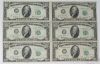 Picture of 1950, A,B,C,D,E $10 Federal Reserve Notes x78