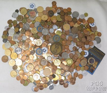 Picture of Assorted United States Tokens  - Rare and Unusual  (10.35lbs)