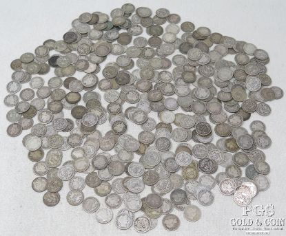Picture of Assorted Barber Dimes 10c ($39FV/390pcs) VG+ 
