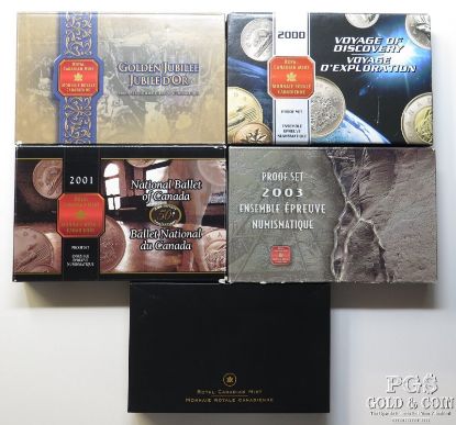 Picture of 2000-2005 Silver Canada Proof Sets w/ OGP (5pcs)