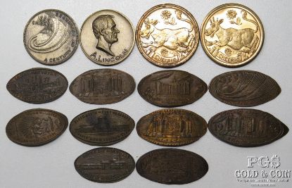 Picture of Assorted 1933-34 World's Fair Tokens & Elongated Pennies (14pcs)