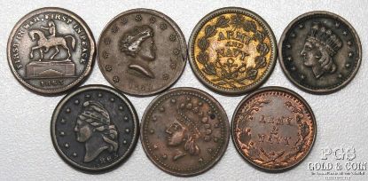 Picture of Assorted Civil War Tokens (5pcs)
