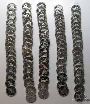 Picture of Assorted 1974-1991 Specimen .500 Canadian Silver Dollars $1 (100pcs)