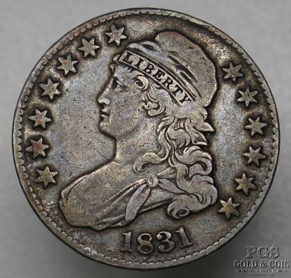 Picture of 1831 Capped Bust Half Dollar 50c 
