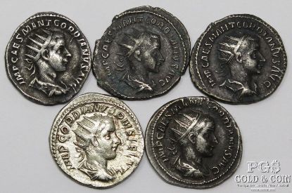 Picture of 238-244 AD Gordian III Silver Antoninianus (5pcs)