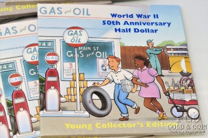 Picture of 1991-1995-w WWII 50th Anniversary Young Collectors Edition Clad 50c & Medal (10pcs)