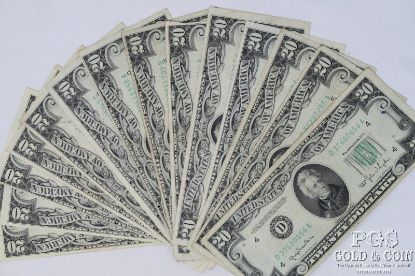 Picture of 1950 ABCD $20 Federal Reserve Notes x14 